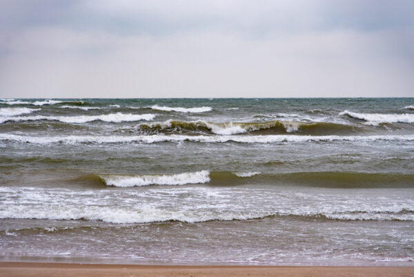 Ледяная февральская Балтика.